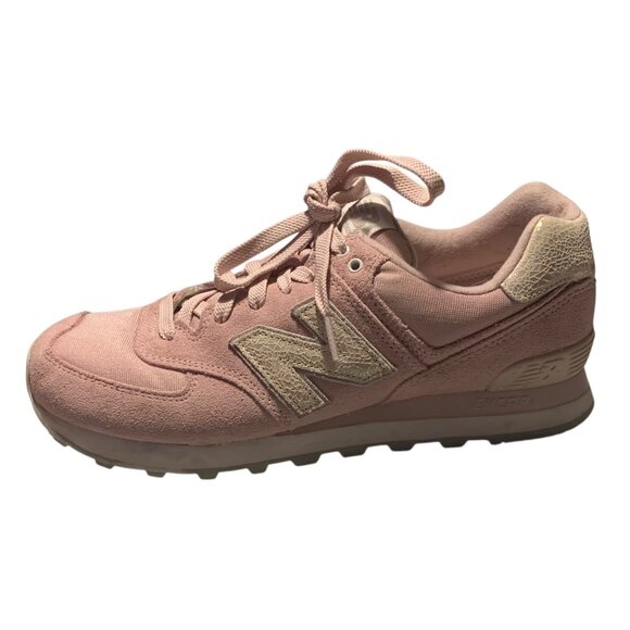NEW BALANCE Pink Iridescent Accent #574 Women's ENCAP EVA Foam Sneakers Size 10 - Picture 3 of 8